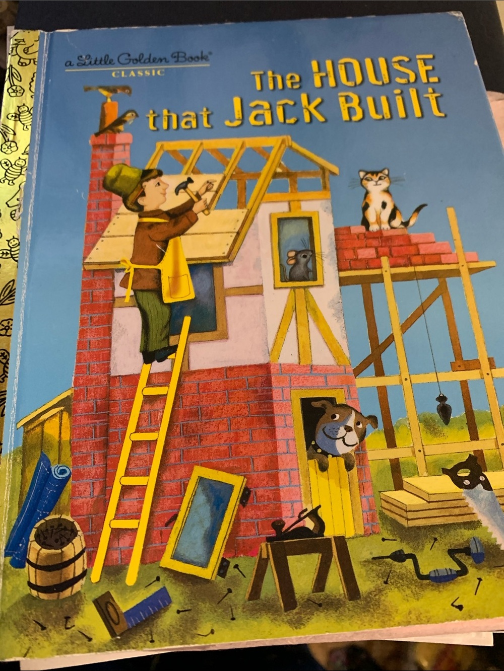 Vintage Little Golden Book Classic - The House That Jack Built Collectible